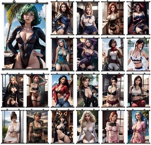 Póster de desplazamiento Anime Niña Modelo Cosplay Arte Impresión Decoración del hogar Pared 24"x36" L036 - Imagen 1 de 28