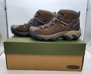 Stivali da trekking Keen donna Targhee II impermeabili medi 5 M corona di capra blu NUOVI - Foto 1 di 10