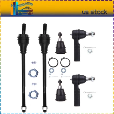 Fits 2003-2019 Chevrolet Express 2500 Set Of 6 Front Tie Rod End Ball Joint Foto 1 de 4