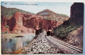 POSTAL DE COLECCIÓN CANON DEL GRAN RÍO COLORADO tren ferrocarril - Imagen 1 de 2