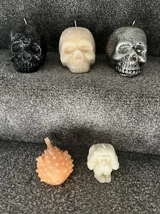 Totenköpfe Affe Kugelfisch Wachskerzen Goth Day Dead Rock Punk Hexerei Emo - Bild 1 von 7