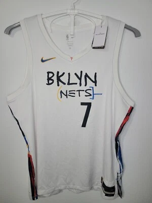 NWT Nike Basquiat NBA Nets Kevin Durant #7 Mens 3XL XXXL White Jersey DO9585  - Image 1 of 4