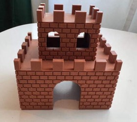 Super Mario Bros. Castle (NES, 8-bit, Level 1-1) - Wall Art | Layered Wall Displ