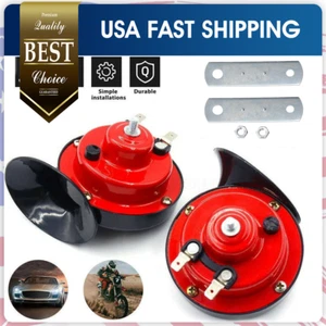 2PC 12V 300DB Super Loud Train Air Horn Waterproof Motorcycle Car Truck SUV Boat - Picture 1 of 17