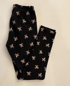 Cat & Jack Girls XL 14/16 Leggings Black with Multicolor Unicorn Print - Picture 1 of 5