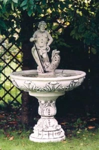 Fontäne Neptun (S905) Springbrunnen Zierbrunnen Gartendeko Deko Steinguss 170 cm - Bild 1 von 1