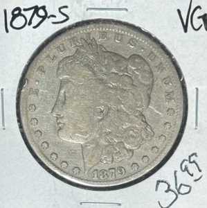 Dólar de plata Morgan 1879-S ~ en muy buen estado ~bonita moneda~ - Imagen 1 de 2