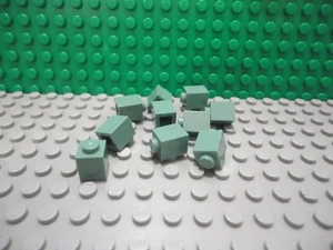 Lego 10 Sand Green 1x1 brick block NEW - Picture 1 of 1