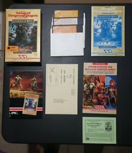 Advanced Dungeons & Dragons Champions Of Krynn For Commodore 64 & 128 COMPLETE
