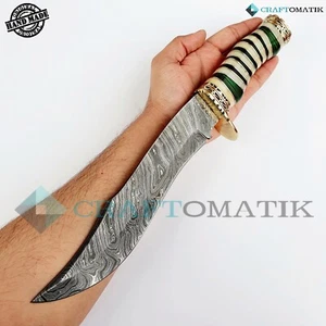 Damastmesser Jagdmesser | ELITE Damaszener Bowie | Damast-Stahl Hunting Knife | - Bild 1 von 7