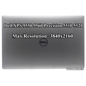 15.6" Dell XPS 15 9550 Precision 5510 UHD 4K LCD LED Touch Screen Top Assembly - Picture 1 of 7