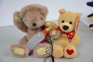 TEDDY BEARS PLUSH LOT OF 2 - Picture 1 of 3