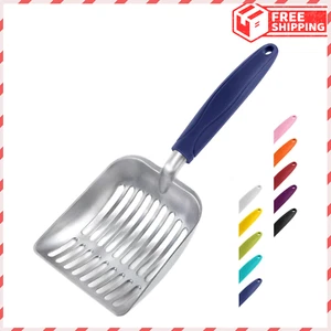 Cuchara de arena para gatos, tamiz de aleación de aluminio, cuchara de metal para gatitos - Imagen 1 de 5