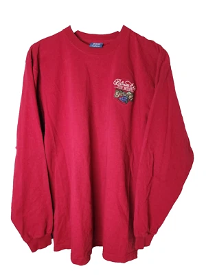 Biltmore Estate Winery Red Embroidered Longsleeve Shirt Size Large - Image 1 of 4