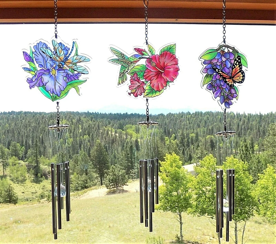 Colección Amia Libélula / Colibrí / Mariposa Monarca Carillón de Viento Foto 1 de 1