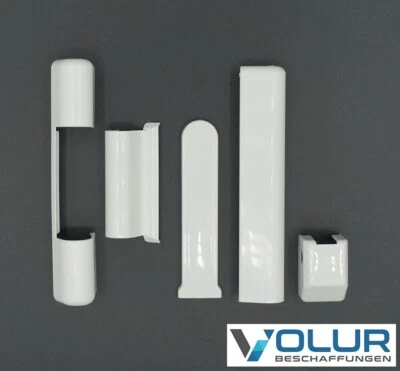 Roto NT Abdeckkappenset R07.2, 5-teilig, Kunststoff, weiß, für Kunststofffenster