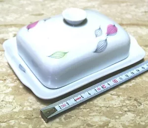 KPM Krister Germany Butter Dish Porcelain 1952/65 Herbst Blatter – Mint - Picture 1 of 7
