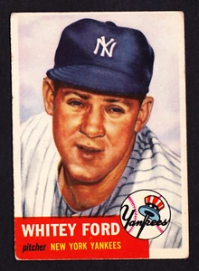 1953 TOPPS #207 WHITEY FORD YANKEES - Picture 1 of 3