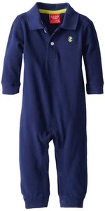 IZOD Baby Toddler Boy Polo Coverall Navy Blue 3-12MO NEW - Picture 1 of 1