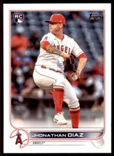 Jhonathan Diaz 2022 Topps Series 2 Rookie Card RC ! #332 Los Angeles Angels
