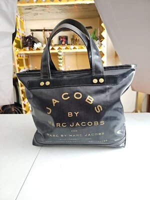 Bolso de Mano Marc by Marc Jacobs Negro para Compras Logotipo Hechizado Viaje para Pasar la Noche Foto 1 de 4