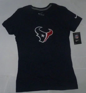 NEW NIKE NFL Houston Texans T Shirt Women Ladies L Large Fitted- Slim Fit NWT - Picture 1 of 1