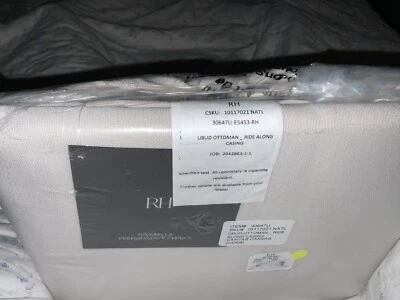 NEW RESTORATION HARDWARD UBUD OTTOMAN RIDE ALONG  COVER~SUNBRELLA~ORG $300+ - Image 1 of 4