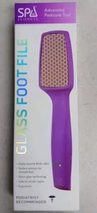 Spa Sciences Advanced Pedicure Tool Glass Foot File All Skin Type Wet Dry Purple - Picture 1 of 5