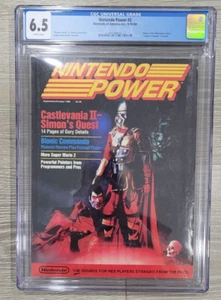 Nintendo Power Magazine Issue # 2 Sept/Oct 1988 with Poster Inserts CGC Graded - Picture 1 of 3