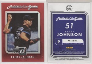 2016 Panini Donruss Masters of the Game Red /99 Randy Johnson #MG-8 HOF