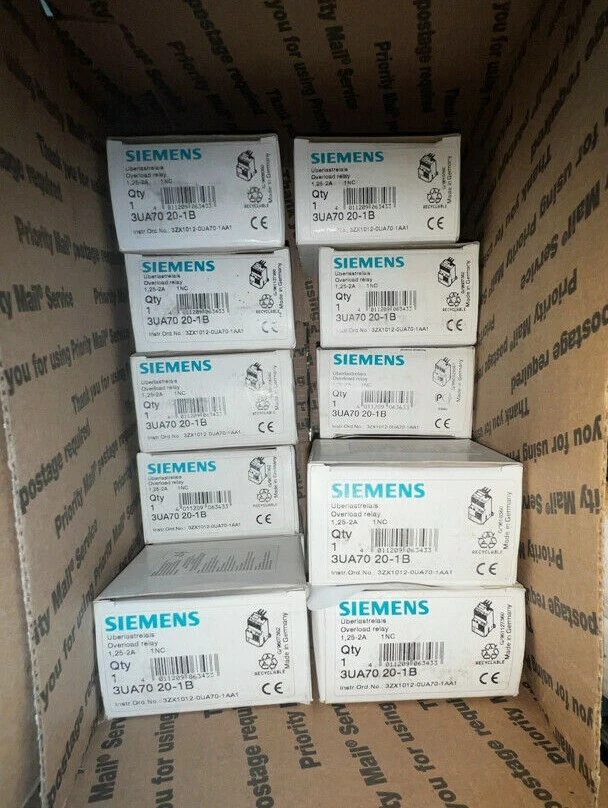 OEM Siemens 3UA70 20-1B 1.25-2 Amp Overload Relay 3ZX1012-0UA70-1AA1 NIB - Image 1 of 1