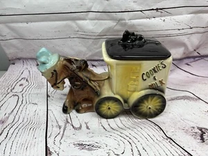 Amerikanische Biskuit Vintage "Cookies and Milk" Eselskutsche Keksdose - Bild 1 von 12