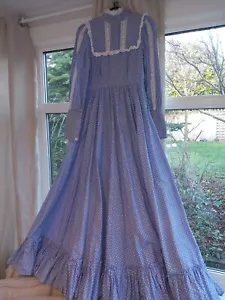 Vintage 1970's Laura Ashley Prairie Dress Size 10 Superb Condition Collectable - Picture 1 of 23