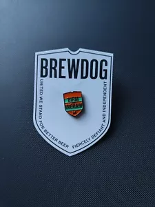 More details for brewdog craft beer collectable, birmingham bar pin badge, uk brand new.