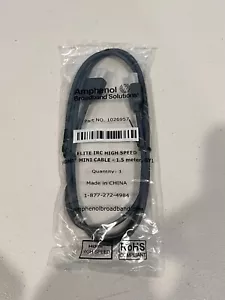 Amphenol Broadband Solutions 1026957 Black Elite IRC High Speed HDMI Cable 1.5M - Picture 1 of 2