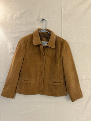 Kathy Ireland Women's Genuine Leather Jacket Brown Medium with Brown Lining - Image 1 of 4