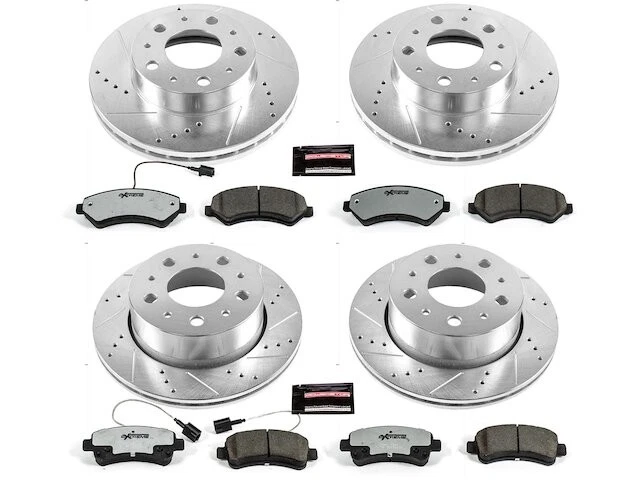 Kit de pastillas de freno delanteras y traseras y rotor para Ram ProMaster 1500 JS223YN 2014-2015 Foto 1 de 1