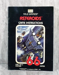 Vintage 1979 Sears Tele-Games Asteroids Ersatzhandbuch für Atari 2600 - Bild 1 von 6