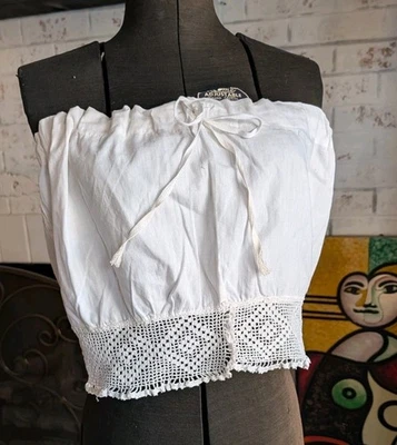 Antique Edwardian Era Crochet Corset Camisole - Image 1 of 4