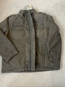 Chaqueta de Campo Militar Pequeña Levi's Para Hombre Algodón Ejército Verde Oliva Acolchada Carga - Imagen 1 de 20