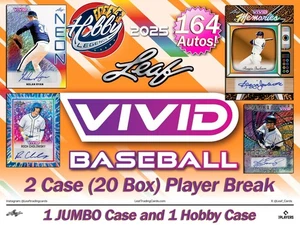 Ryan Sloan 2025 Leaf VIVID BASEBALL 2 Case (20 Box) Player Break #5 - Bild 1 von 6