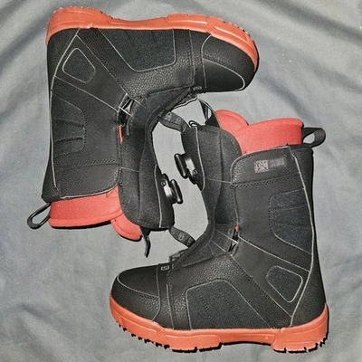 Botas de snowboard Salomon Titan M1 BOA para hombre talla 7,5 negras/rojas Foto 1 de 4