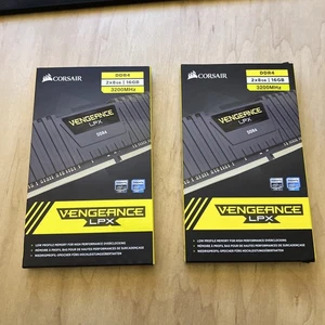 2 pack of Corsair Vengeance LPX 16GB (2x8GB) DDR4 3200MHz (32BG total) - Picture 1 of 10