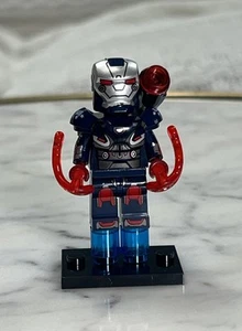 LEGO War Machine Custom Printed Minifigure Iron Man Rhodes - Picture 1 of 5