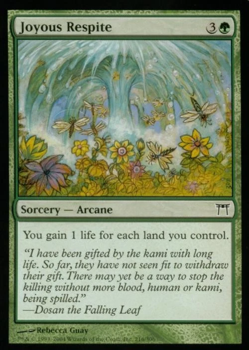 Joyous Respite - Medium Play MTG Champions of Kamigawa - Image 1 of 1