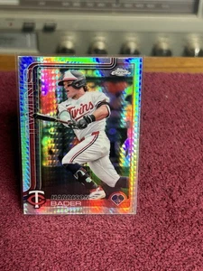 2025 Topps cromo - refractor de prisma Harrison Bader #62 - Imagen 1 de 2