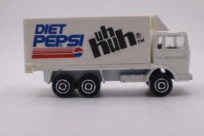 Camión de carga Majorette 1987 blanco Volvo Diet Pepsi - Hecho en Francia Bonito Foto 1 de 4