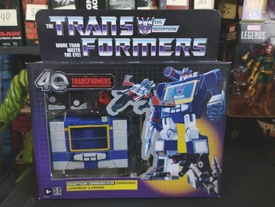 Transformers Retro 40th Anniversary G1 Soundwave Laserbeak Ravage WM Exclusive  - Image 1 of 2