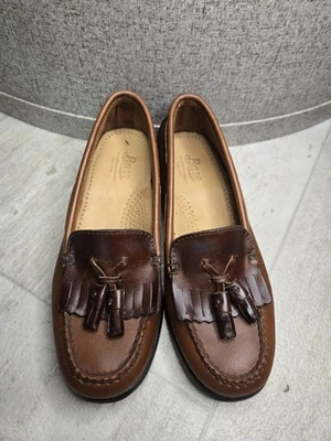 Женские кожаные мокасины G H Bass & Co Bass Weejuns Jackie Kiltie с кисточками размер 5,5 - Изображение 1 из 4