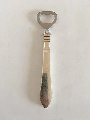 Abridor de botellas Georg Jensen Continental de plata de ley Foto 1 de 4